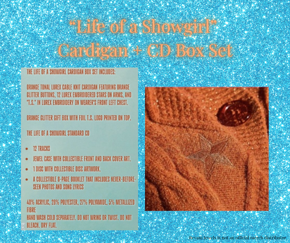 Gift Bundle Special Edition: Eras-Inspired Jewelry & Cardigan/CD Collector’s Box Set (Large/2XL)